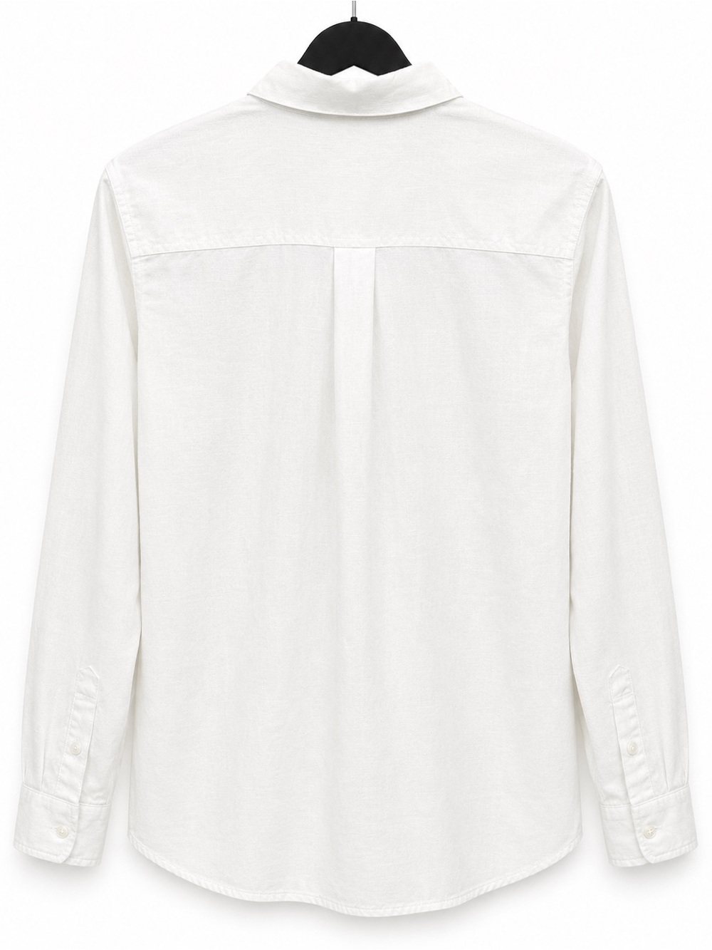 Athleta White Linen Blend Button-Up Shirt XS | Classic Collared Long Sleeve - Picture 4 of 5